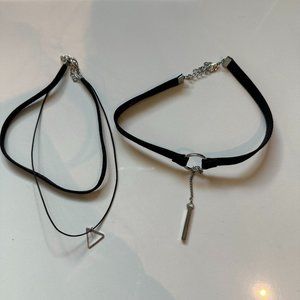 [Set of 2] 90's Style Choker Set
